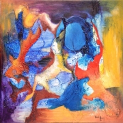 caroel ouedrago: l'animal, 60x60cm