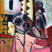 casimir b bationo: fin de ceremonie, 85x65cm