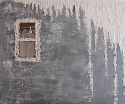 'B&auml;rbel', Acryl auf Leinwand, 1m x 0,80 m