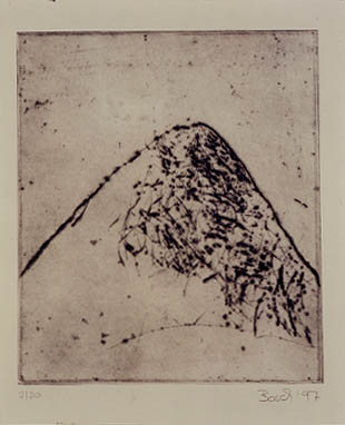 ohne Titel, Kaltnadelradierung, 1997