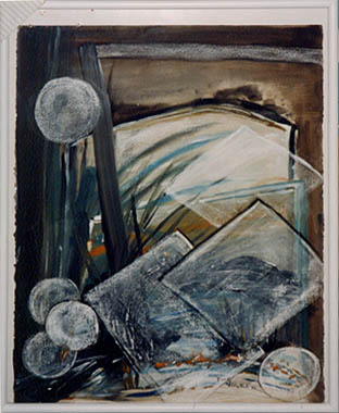 Mischtechnik: Acryl/Kreide, 60 x 80 cm