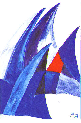 'Sail', Aquarell, 40 x 30 cm