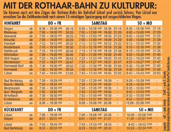 Fahrplan Z�ge