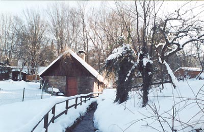 Winterliche Idylle am Backes in Hainchen