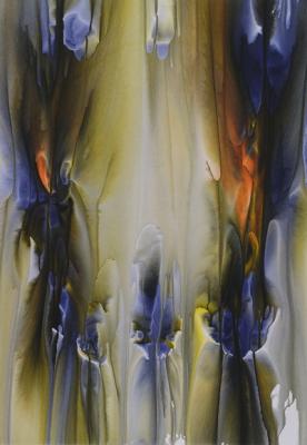 Dago Koblenzer, Doppelung, je 70 x 50 cm, Tusche