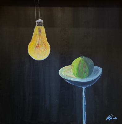 Verpasste Chance, 60x80, Spachtel, Acryl