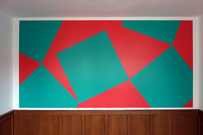 Tanzende Quadrate 2x4m, Tapete,2020