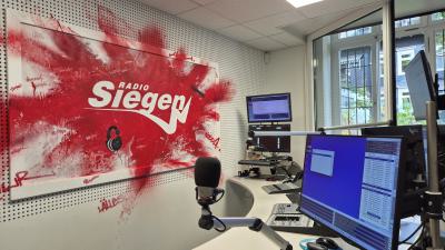 Das Sendestudio von Radio Siegen