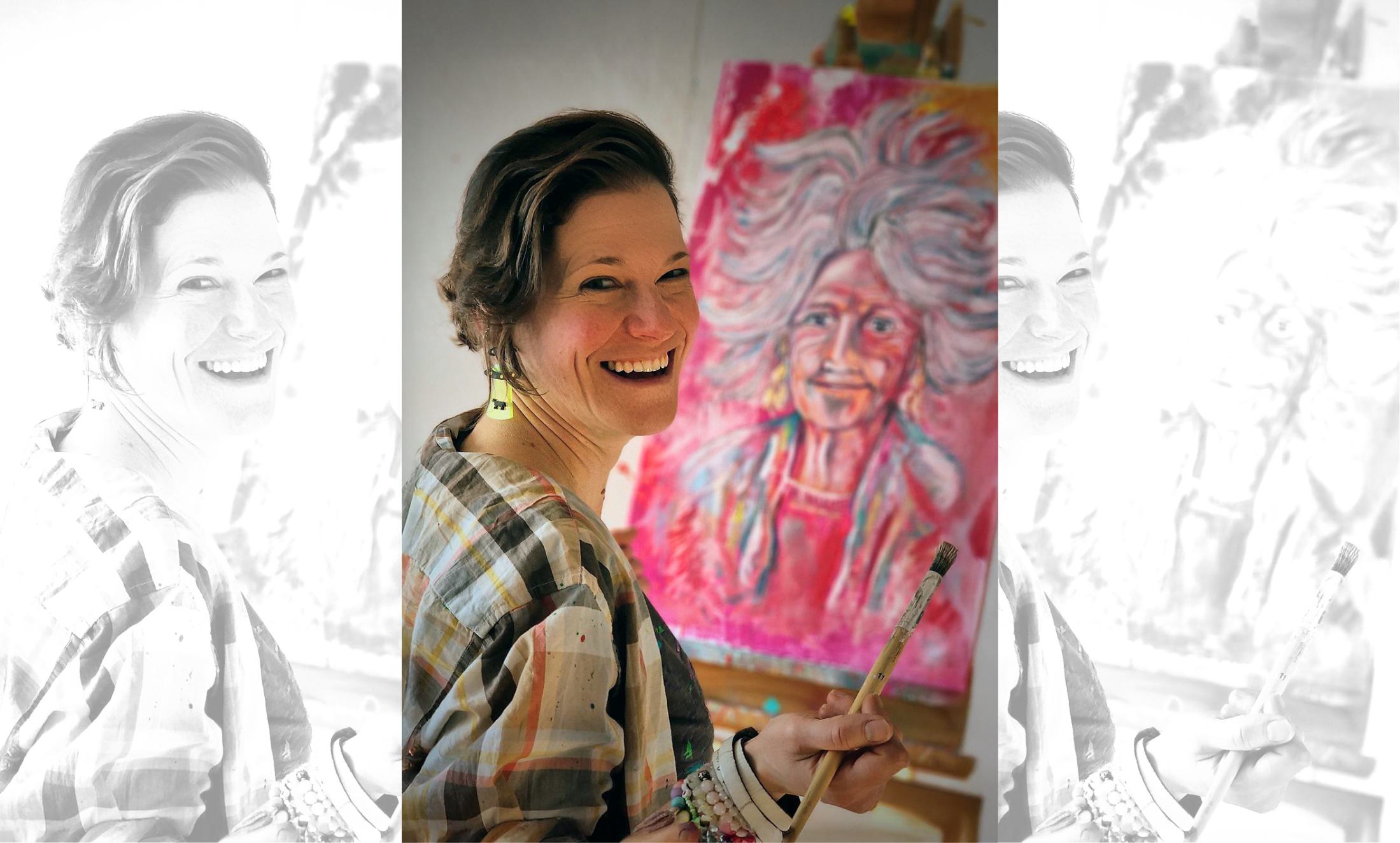 Am 19. Mai eröffnet Britta Künkel ihre Ausstellung "Acryl auf Vinyl" im Deuzer Q © Björn Moritz