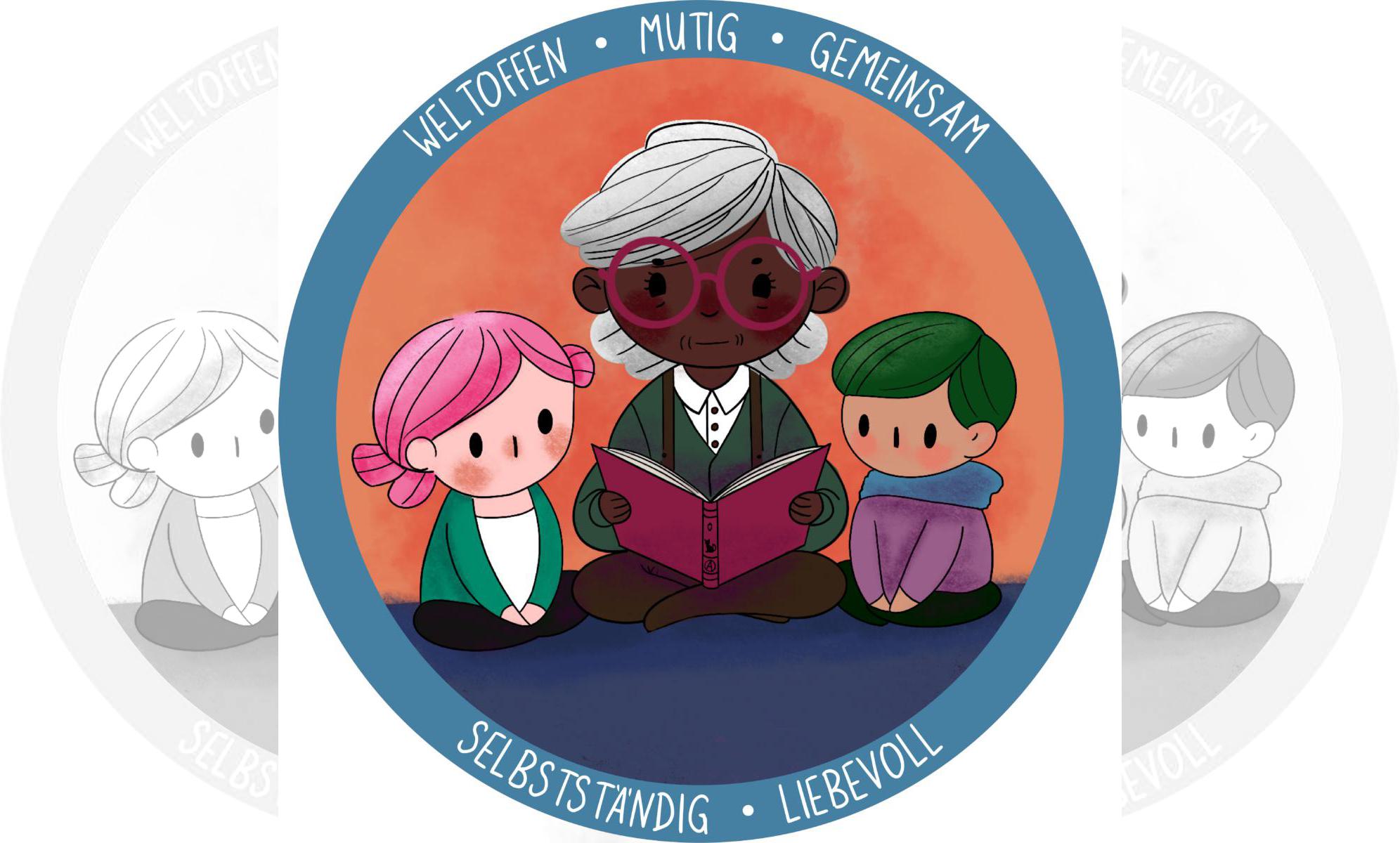 Oma liest Kindern aus einem Buch © Buchhandlung Bücherkiste