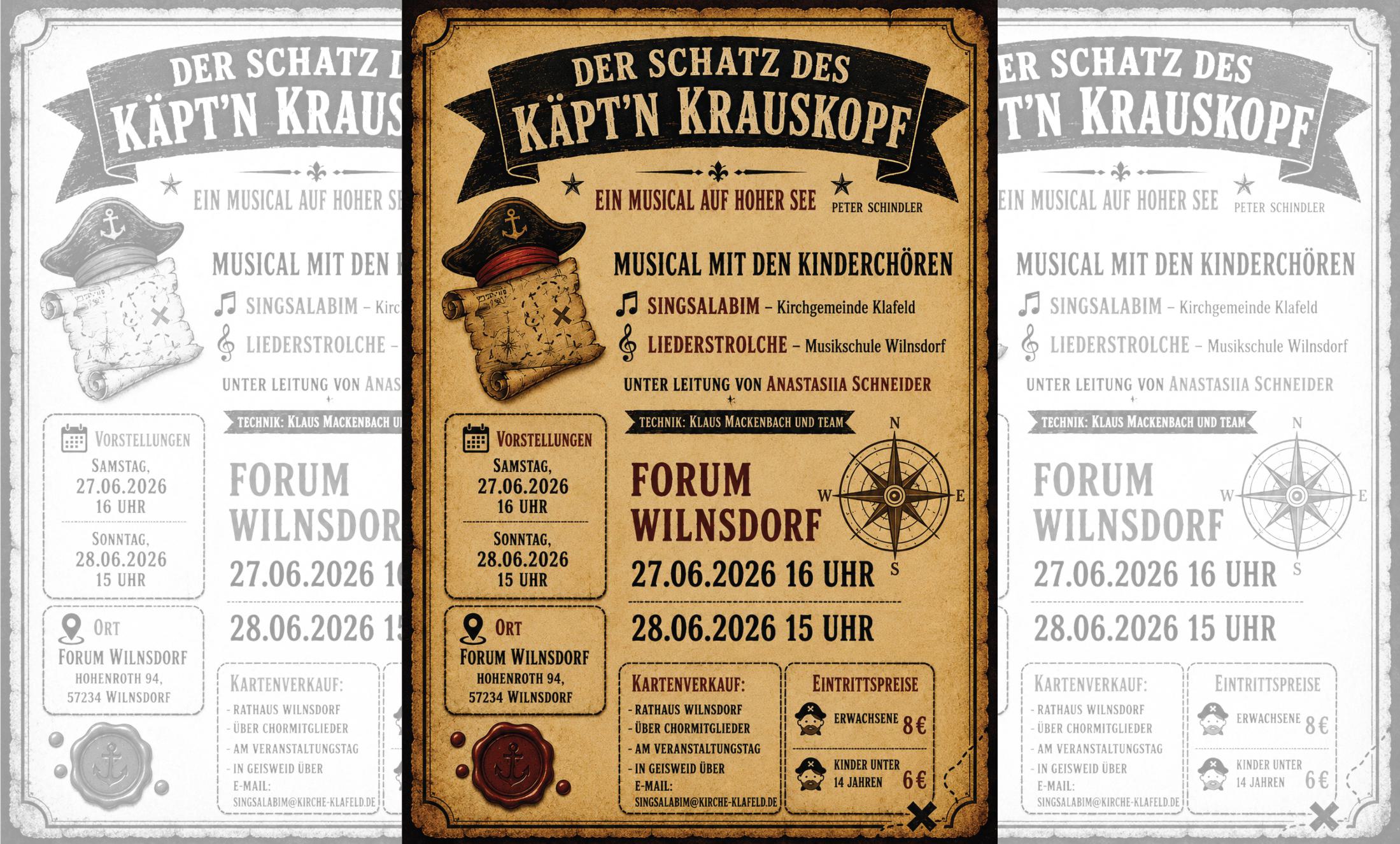 Plakat - Der Schatz des Käpt’n Krauskopf © Veranstalter